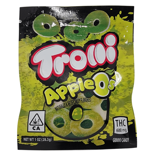 Trolli Gummies - Green Apple Rings 600mg Trolli THC Gummies - Sour Green Apple- 600mg